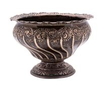 An Edward VII silver rose bowl, maker Henry Atkin, Sheffield,
