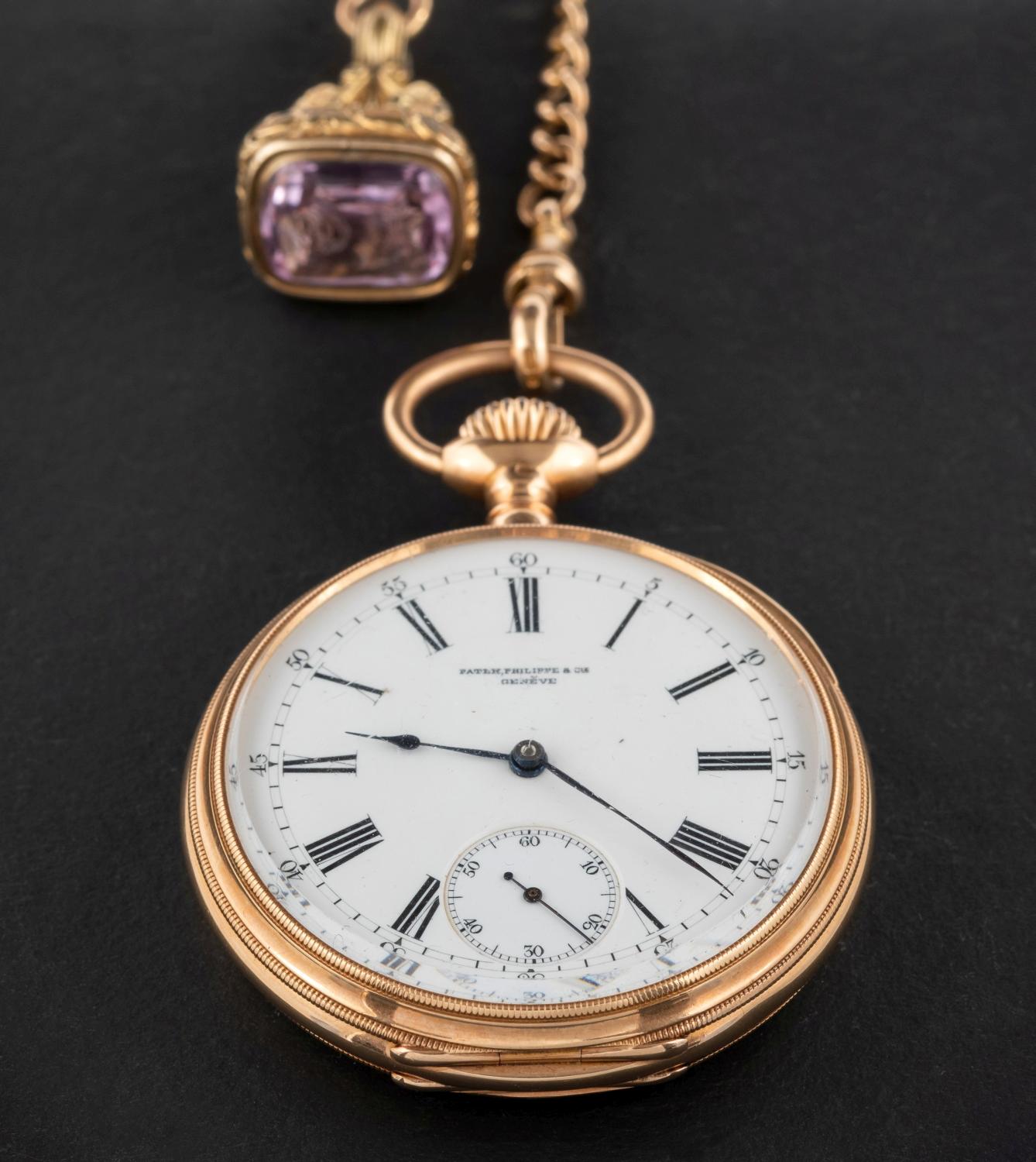 Patek Philippe & Co, Geneve, an open-faced gold pocket watch,