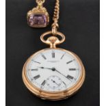 Patek Philippe & Co, Geneve, an open-faced gold pocket watch,