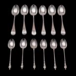 A set of six George V silver Old English pattern teaspoons, maker William Hutton & Sons Ltd, London,