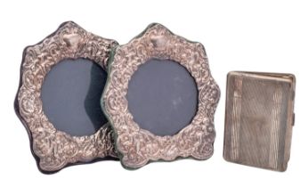 Two Elizabeth II silver photo frames, maker SS, London,