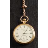 John Carter & Son, London a gold open-faced pocket watch,