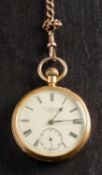 John Carter & Son, London a gold open-faced pocket watch,