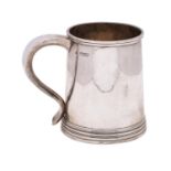 A Victorian silver mug, maker Wakely & Wheeler, London,