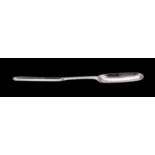 A George III silver marrow scoop, maker Hester Bateman, London, 1817 of traditional design, 21.