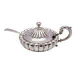 A William IV silver mustard pot and cover, maker Edward, Edward Jnr, John & William Barnard, London,