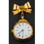 ! Baugrand, France, a mid 19th century fob watch,