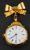 ! Baugrand, France, a mid 19th century fob watch,