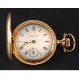 Regina, a Canadian gold-plated hunter pocket watch,