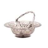 A George III silver swing-handled bon bon dish, maker T.
