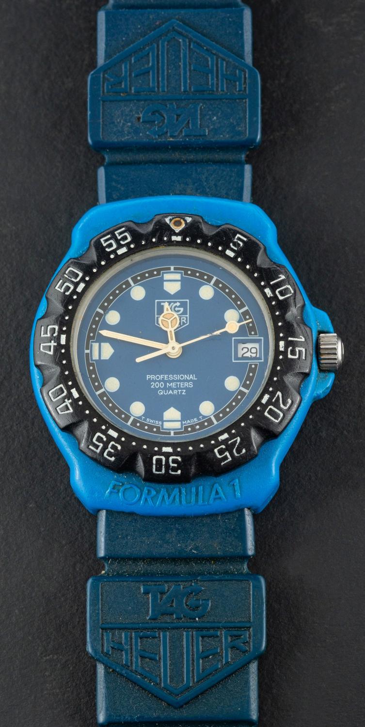 Tag Heuer, a 1970's 'Formula 1' racing wristwatch, quartz movement,