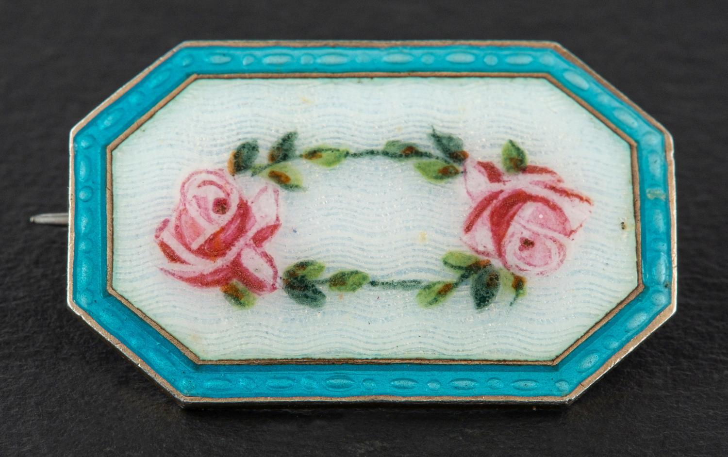 Marius Hammer (1847-1927), Bergen, Norway, a silver, vari-coloured enamel brooch,