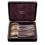 A set of twelve Continental silver grapefruit spoons, stamped marks for 800 finesse,