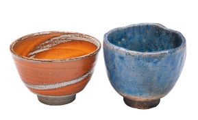 Two studio pottery bowls,