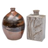 Two stoneware vases,
