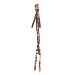 Gloreen Campion, a contemporary Aboriginal painted raffia bound Bush doll, bears paper label.