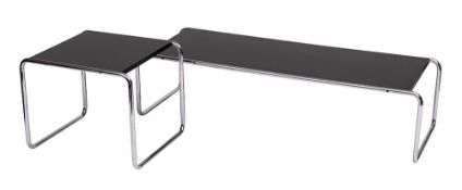 * Marcel Breuer (1902-1981), Laccio, coffee table and side table, possibly produced by Gavina,