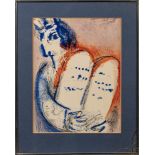 After Marc Chagall - Angel with Sword; Moses, Tablets of Law; Moses, Verve Bible,