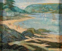 * Nora Gower [20th Century] Spring Sunshine; View along a Devon Estuary, two, both signed,