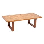 Poul Cadovius - Cado; a Danish rosewood and teak parquetry coffee table,