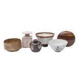 *Ken Butler [Contemporary] a group of ceramics comprising two porcelain bowls,