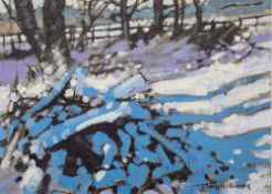 *Tony Williams [Contemporary British School] Winter Landscape oil on canvas 24 x 34cm