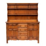 Ercol, a stained elm dresser,