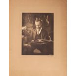 An early 20th century photograph of Exeter Violin maker Henry Stoneman by Donald R Baker, 1925,
