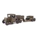 Britains Military Lorry and trailer,