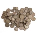 A collection of pre-1947 silver coinage, 880gms.