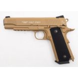 A Cyber Gun Rail Series Colt 1911 CO2 BB pistol, serial number '15B04718',