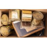 A small collection of militaria comprising;- five tins of rations,