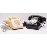 A British Post Office 300 Series AEP black Bakelite telephone,