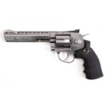 A Dan Wesson .177 calibre CO2 air pistol revolver: serial number ' 14M52712' 6 inch barrel with .