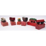A Hornby O gauge boxed group of rolling stock, comprising No.1 Milk Traffic Van, No.
