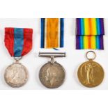 A WWI trio to 'M2-226832 Pte A R Kinner ASC': War Medal,