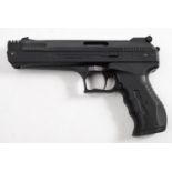 A Beeman P17 .177 calibre air pistol, black finish with rubberised grip.