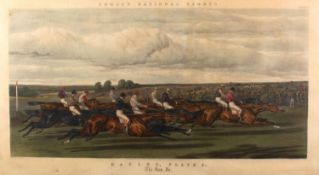 After John Frederick Herring Senior (1795-1865) Fores's National Sports, Racing, Plate 1, Saddling,
