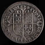 An Elizabeth I milled coinage sixpence, higher grade fine portrait.