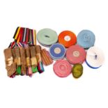 A group of six packets of British Campaign Medal ribbons,
