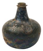 A sealed transitional onion wine bottle dated 1687,
