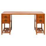 A Chinese stained hardwood desk,