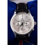 Royal London quartz stainless-steel gentleman's chronograph the dial with chronograph layout and