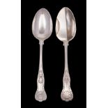 Two Sheffield silver spoons,