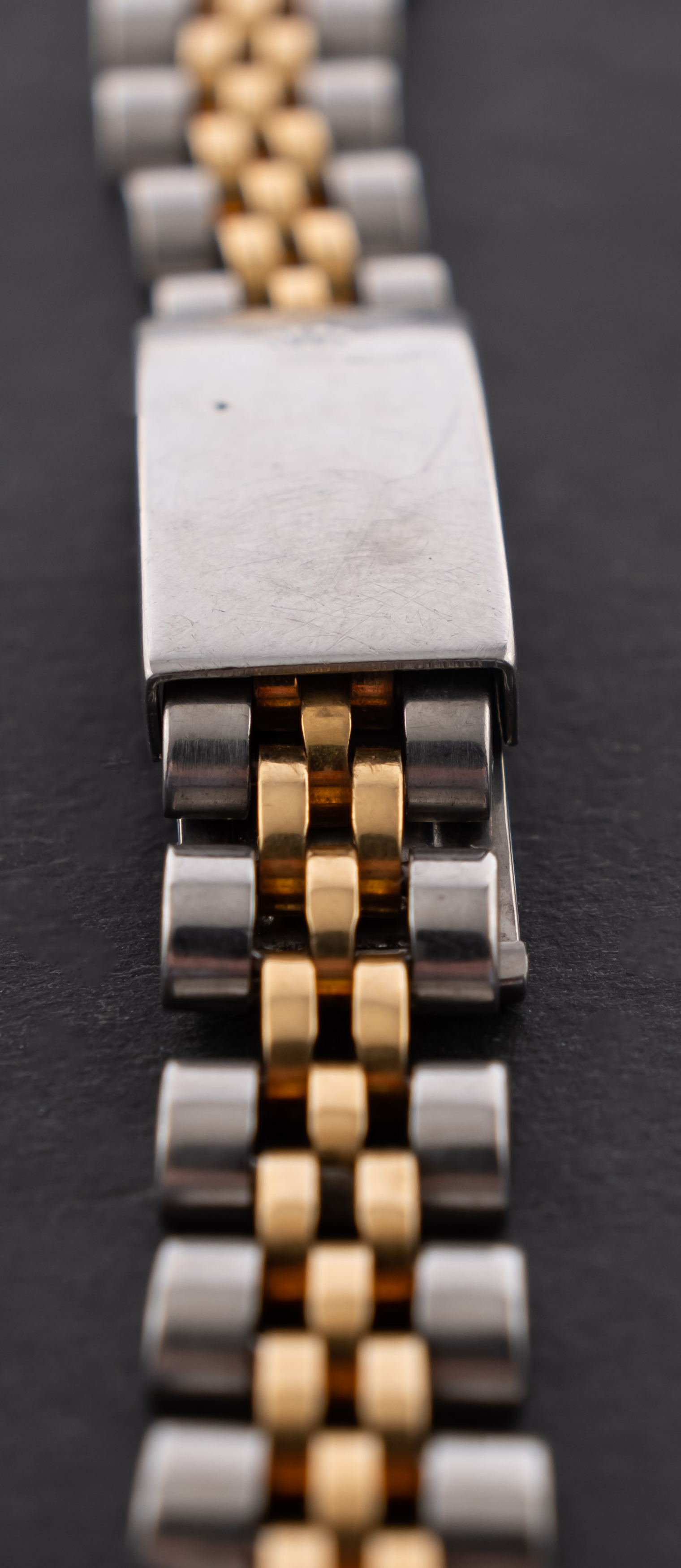 Rolex a ladies two-tone wrist watch bracelet length 14.5cm.