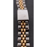 Rolex a ladies two-tone wrist watch bracelet length 14.5cm.