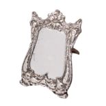 An Edward VII silver mounted easel mirror, makers George Nathan and Ridley Hayes,