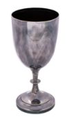 An Edward VII silver goblet, makers William Hutton & Sons Ltd.
