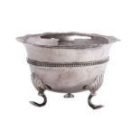 An Irish silver circular sugar basin, makers William Egan & Sons,