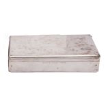 A silver plate Hunting sandwich box by 'Swaine & Adeney,
